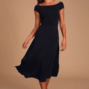 Lulu’s Jersey Midi Dress w/Back Cutout